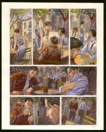Planche couleur, Mattéo, Quatrième Époque (août-septembre 1936) (T.4), Jean-Pierre Gibrat