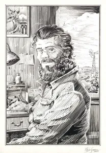 Black and white illustration, OFF, Patrice Réglat-Vizzavona