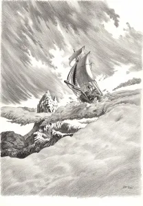 Illustration noir et blanc,  Riff Reb's