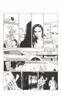Black and white original page, I.R.$., L'Or de Yamashita (T.13), Bernard Vrancken