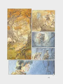 Colored original page, Les Hautes Herbes,  Grun