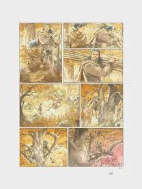 Colored original page, Les Hautes Herbes,  Grun