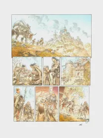 Colored original page, Les Hautes Herbes,  Grun