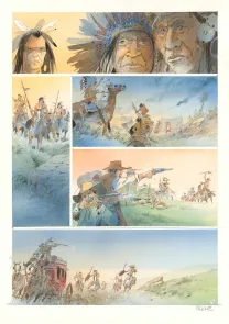 Planche couleur, Cheyenne, Patrick Prugne