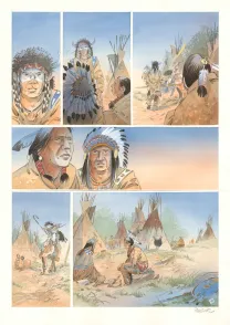 Planche couleur, Cheyenne, Patrick Prugne