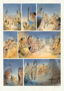 Planche couleur, Cheyenne, Patrick Prugne