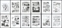 Black and white original page, Un destin de trouveur : un récit des contes de la Pieuvre, Stéphane Gess