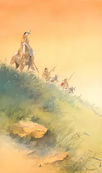 Colored illustration, Cheyenne, Patrick Prugne