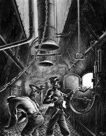 Illustration noir et blanc,  Riff Reb's