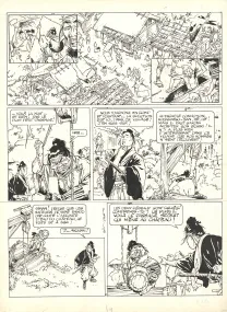 Black and white original page, Kogaratsu, Le Dos du tigre (T.4), Marc Michetz