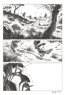 Planche noir et blanc, Kernok le pirate,  Riff Reb's