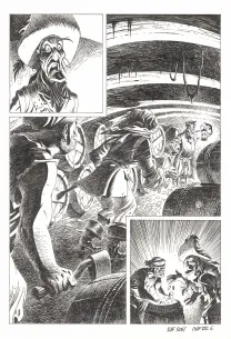 Black and white original page, Kernok le pirate,  Riff Reb's