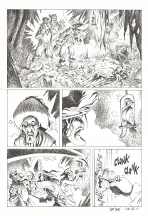 Planche noir et blanc, Kernok le pirate,  Riff Reb's