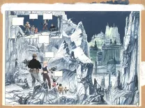 Planche couleur, Le Temps des cendres, Papegaï (1ère partie) (T.2), Fabrice Meddour