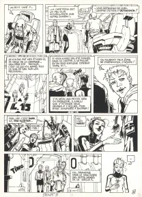 Black and white original page, L'Ancêtre programmé, Le temps de l'éveil (T.1), Loïc Malnati