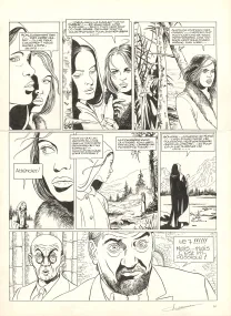 Black and white original page, Sang-de-Lune, Sang-De-Lune (T.1), Viviane Nicaise