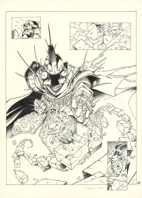 Planche noir et blanc, L'Épée de Cristal, L'épée de cristal - Intégrale,  Crisse