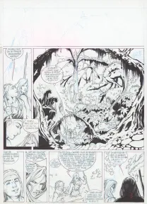 Black and white original page, L'Angeolende, Le Maître-monture (T.1), Christian Paty