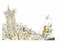 Illustration couleur, Little Piaf, L'incroyable arnaque, Frédéric Pillot