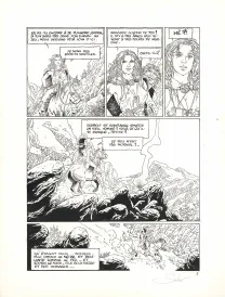 Planche noir et blanc, Solveig, La Sorcière et le corbeau (T.2), Eric Stalner