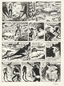 Planche noir et blanc, Gus, Happy Clem (T.4), Christophe Blain