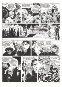 Black and white original page, Hans, La Princesse d'Ultis (T.9),  Kas