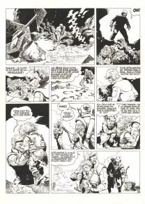 Planche noir et blanc, Hans, Le Visage du monstre (T.8),  Kas