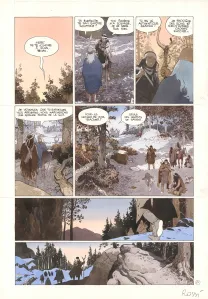 Colored original page, Comanche Trail, Christian Rossi