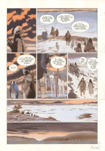 Colored original page, Comanche Trail, Christian Rossi