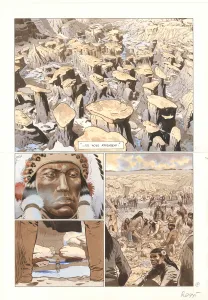 Colored original page, Comanche Trail, Christian Rossi