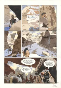 Colored original page, Comanche Trail, Christian Rossi