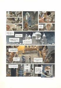 Colored original page, Cauchon... Ou l'homme qui tua Jeanne d'Arc, Joël Parnotte
