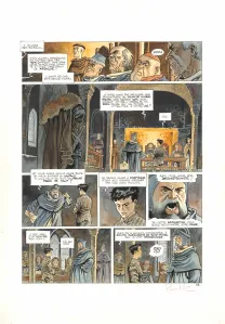 Colored original page, Cauchon... Ou l'homme qui tua Jeanne d'Arc, Joël Parnotte