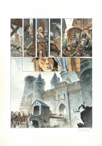 Colored original page, Cauchon... Ou l'homme qui tua Jeanne d'Arc, Joël Parnotte