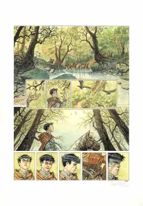 Colored original page, Cauchon... Ou l'homme qui tua Jeanne d'Arc, Joël Parnotte