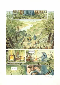 Colored original page, Cauchon... Ou l'homme qui tua Jeanne d'Arc, Joël Parnotte