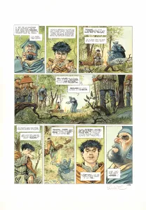 Colored original page, Cauchon... Ou l'homme qui tua Jeanne d'Arc, Joël Parnotte