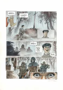 Colored original page, Cauchon... Ou l'homme qui tua Jeanne d'Arc, Joël Parnotte