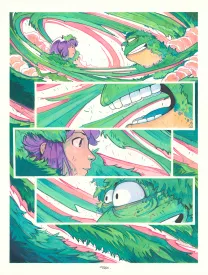 Colored original page, Maison Croa Croa, Davide Tosello