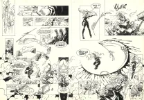 Planche noir et blanc, L'Épée de Cristal, Le Goût de sulfur (T.5),  Crisse