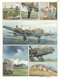 Planche couleur, Ciel d'orages, London burning (T.1),  Warnauts et Raives