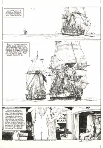 Planche noir et blanc, Ann Bonny, la louve des Caraïbes, Livre II (T.2), Franck Bonnet