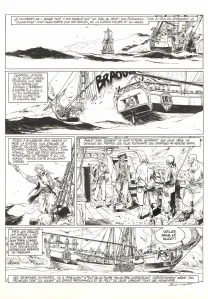 Planche noir et blanc, Ann Bonny, la louve des Caraïbes, Livre II (T.2), Franck Bonnet