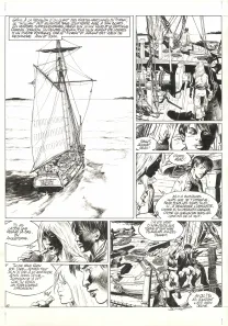 Planche noir et blanc, Ann Bonny, la louve des Caraïbes, Livre II (T.2), Franck Bonnet