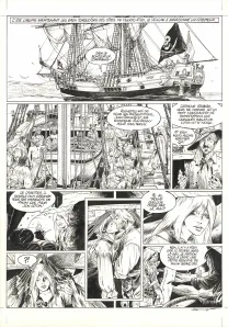 Planche noir et blanc, Ann Bonny, la louve des Caraïbes, Livre II (T.2), Franck Bonnet