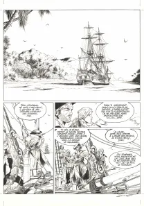 Planche noir et blanc, Ann Bonny, la louve des Caraïbes, Livre II (T.2), Franck Bonnet