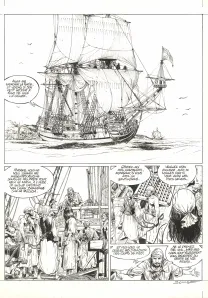 Planche noir et blanc, Ann Bonny, la louve des Caraïbes, Livre II (T.2), Franck Bonnet