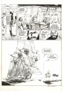 Planche noir et blanc, Ann Bonny, la louve des Caraïbes, Livre II (T.2), Franck Bonnet