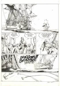 Planche noir et blanc, Ann Bonny, la louve des Caraïbes, Livre II (T.2), Franck Bonnet