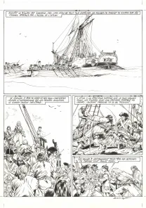 Planche noir et blanc, Ann Bonny, la louve des Caraïbes, Livre II (T.2), Franck Bonnet